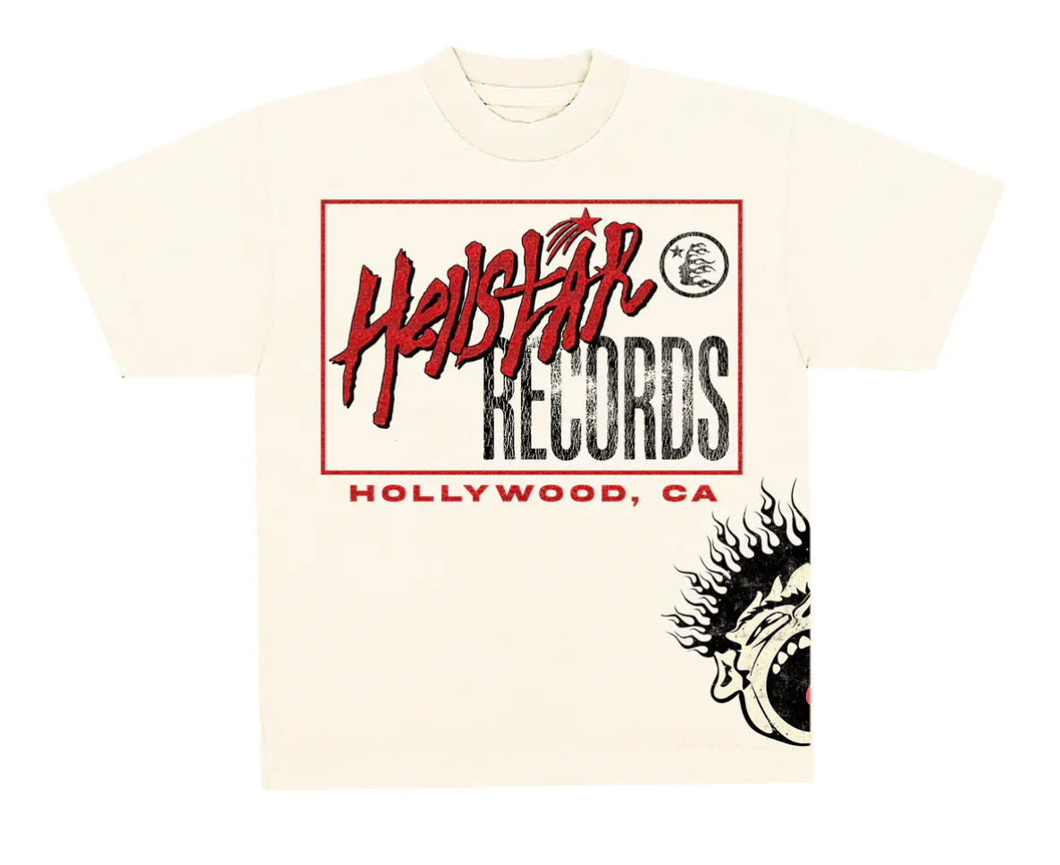 Hellstar Studios Records T-Shirt Cream (OVERSEAS EXCLUSIVE)