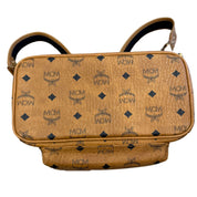 MCM Medium Visetos Stark Backpack Cognac Brown (Preowned) - Pre-Owned