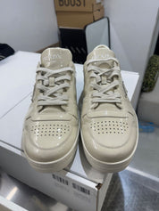Prada Downtown Sneakers Patent Leather White - Lightly Used Size 10.5