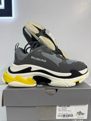 Balenciaga Triple S Grey Yellow Black - Pre-Owned Size 9