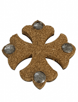 Chrome Hearts Silver & Wood Coaster