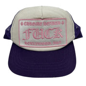 Chrome Hearts CH Hollywood Trucker Hat Purple/White/Pink - Lightly Pre-Owned