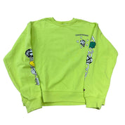 Chrome Hearts Matty Boy Link Crewneck Sweatshirt Lime Green - Pre-Owned Size M