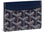 Goyard Saint Sulpice Card Holder Navy Blue - Lightly Pre-Owned OS