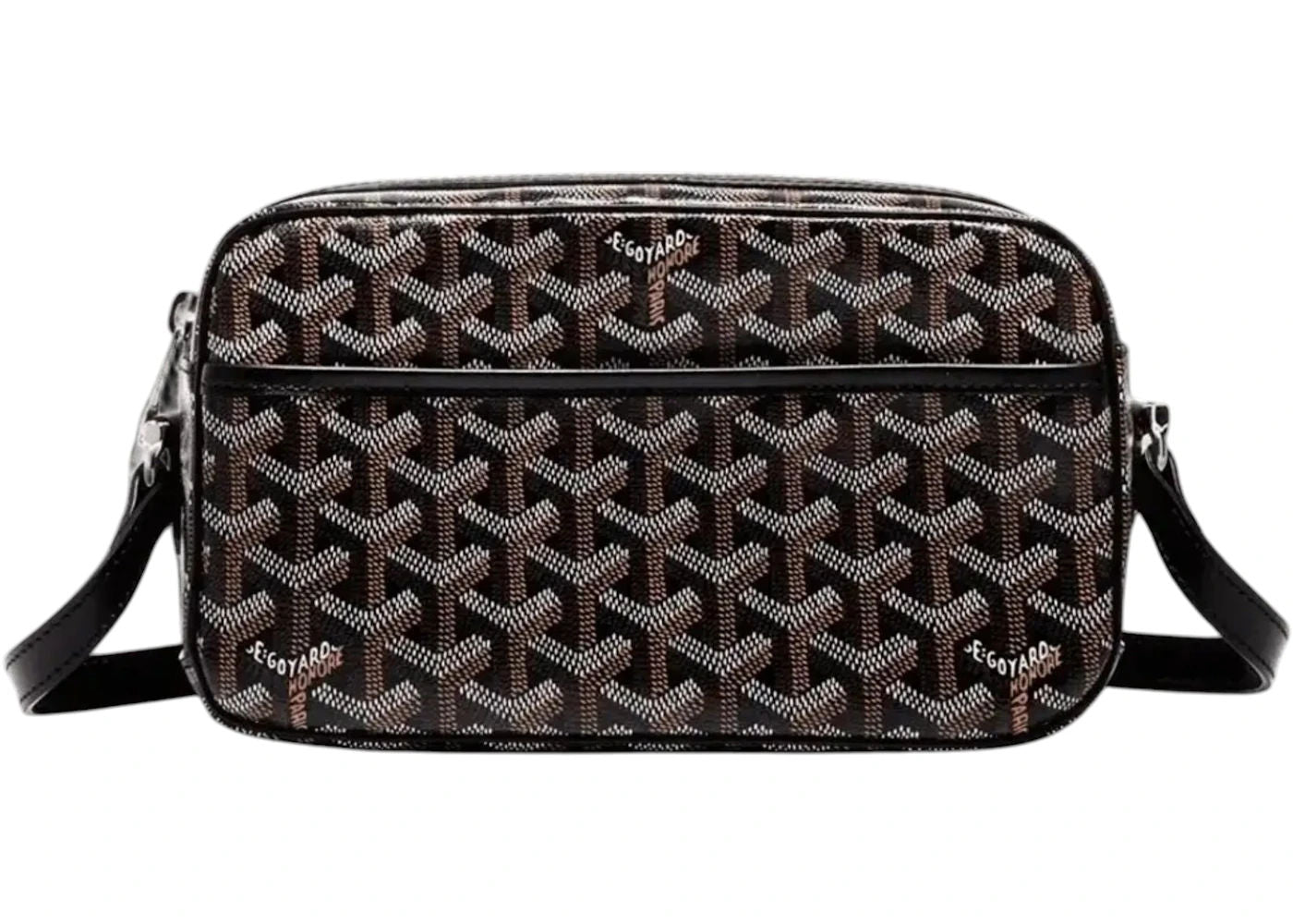 Goyard Cap Vert Crossbody Goyardine Black