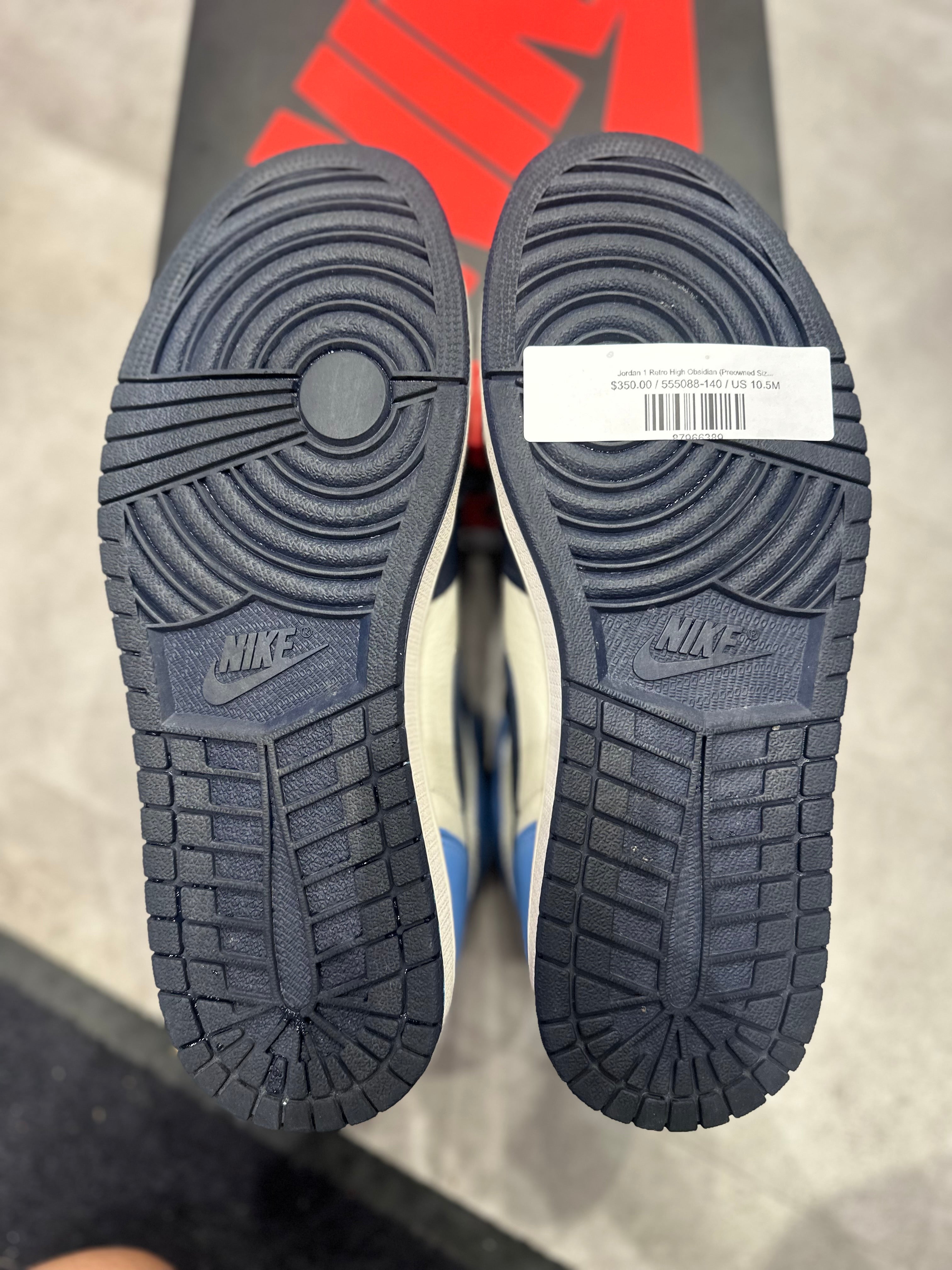 Jordan 1 Retro High Obsidian - Pre-Owned Size 10.5