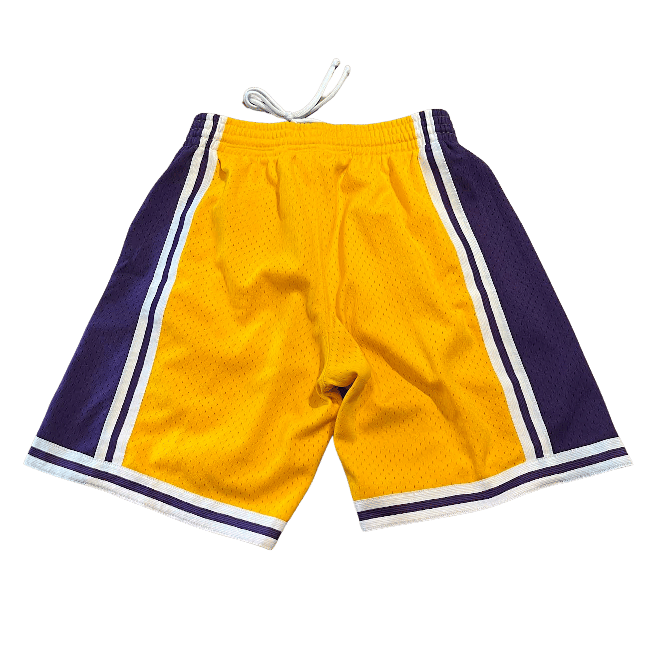Mitchell & Ness Gold Los Angeles Lakers 1996-1997 Swingman Mesh Shorts