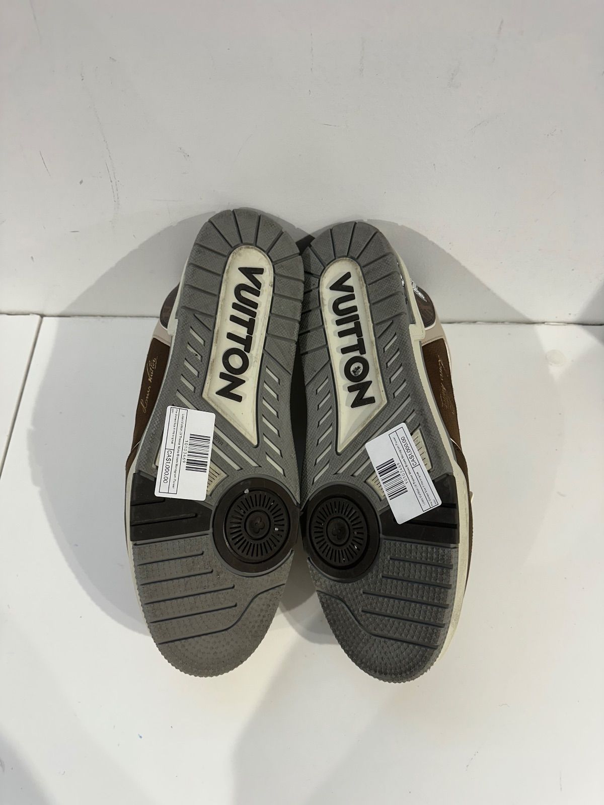 Louis Vuitton LV Trainer Moka Brown Monogram Flower - Pre-Owned Size 11 (No original box)