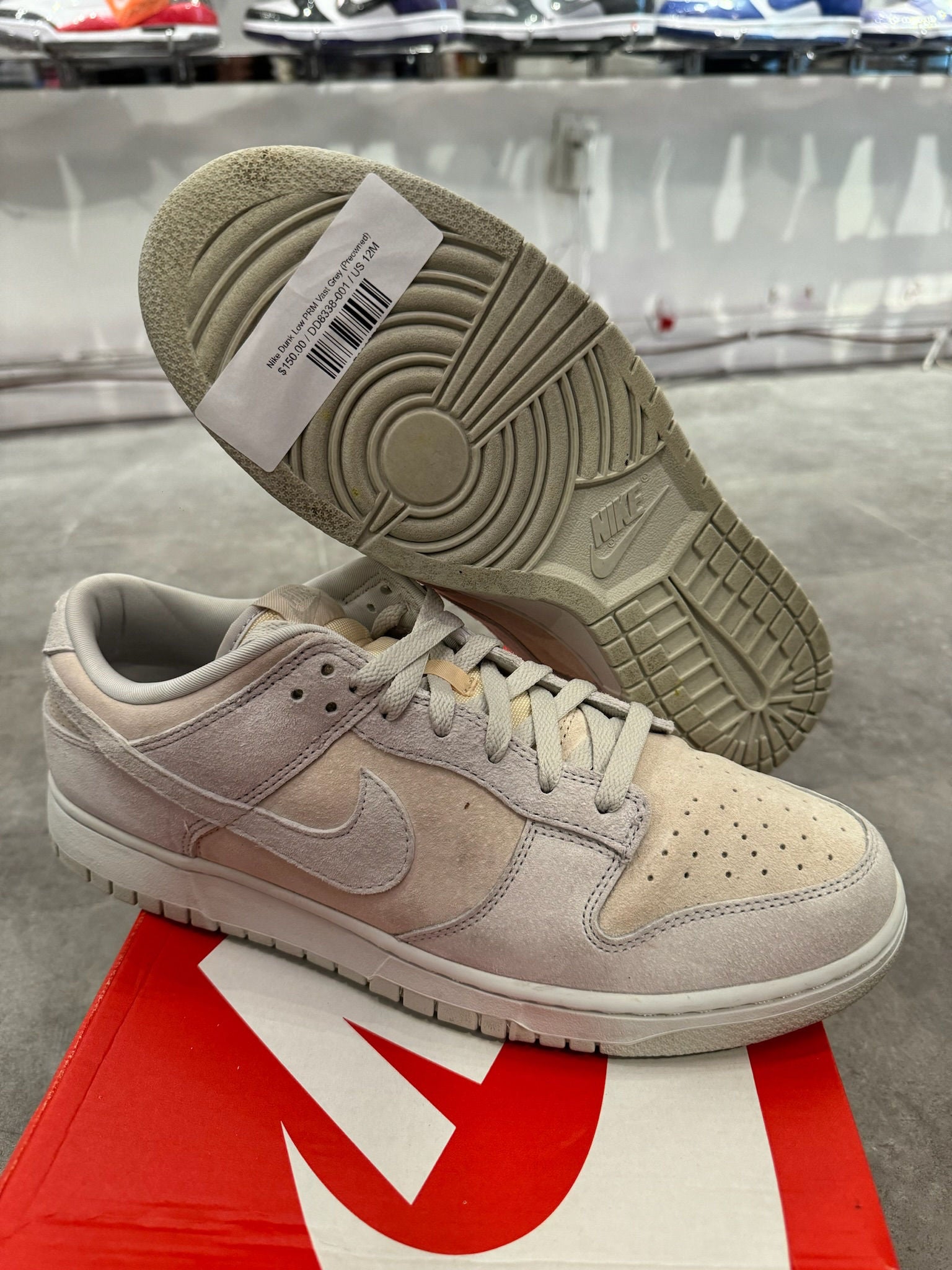 Nike Dunk Low PRM Vast Grey - Pre-Owned Size 12