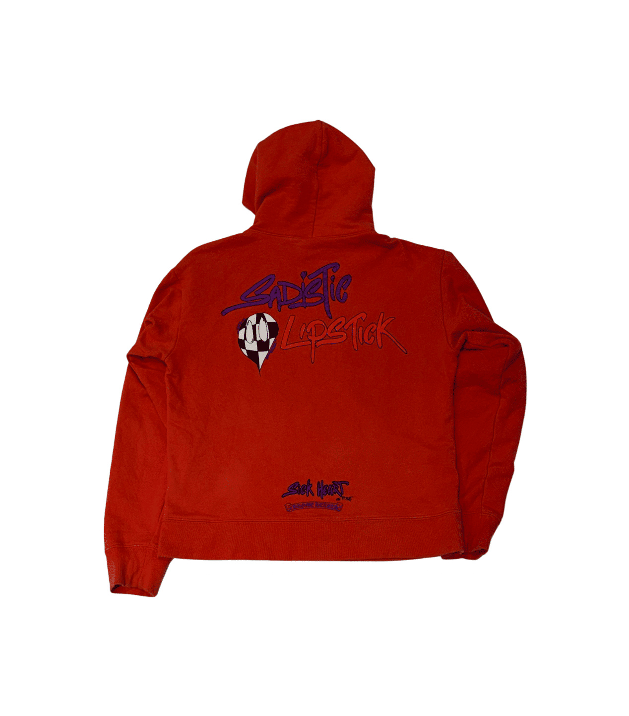 Chrome Hearts Matty Boy Sadistic Lipstick Pullover Hoodie Red - Lightly Used Size S