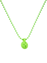Chrome Hearts Silichrome Crossball Pendant Green
