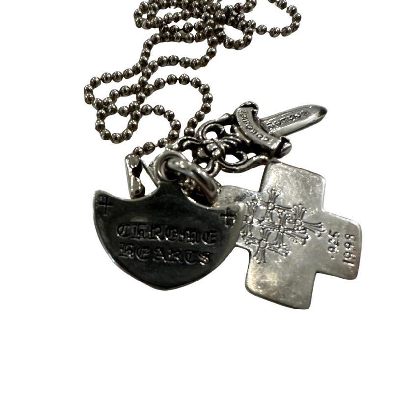 Chrome Hearts Lucky Trinkets w/ Ball Chain Necklace (28 Inches) - Lightly Used