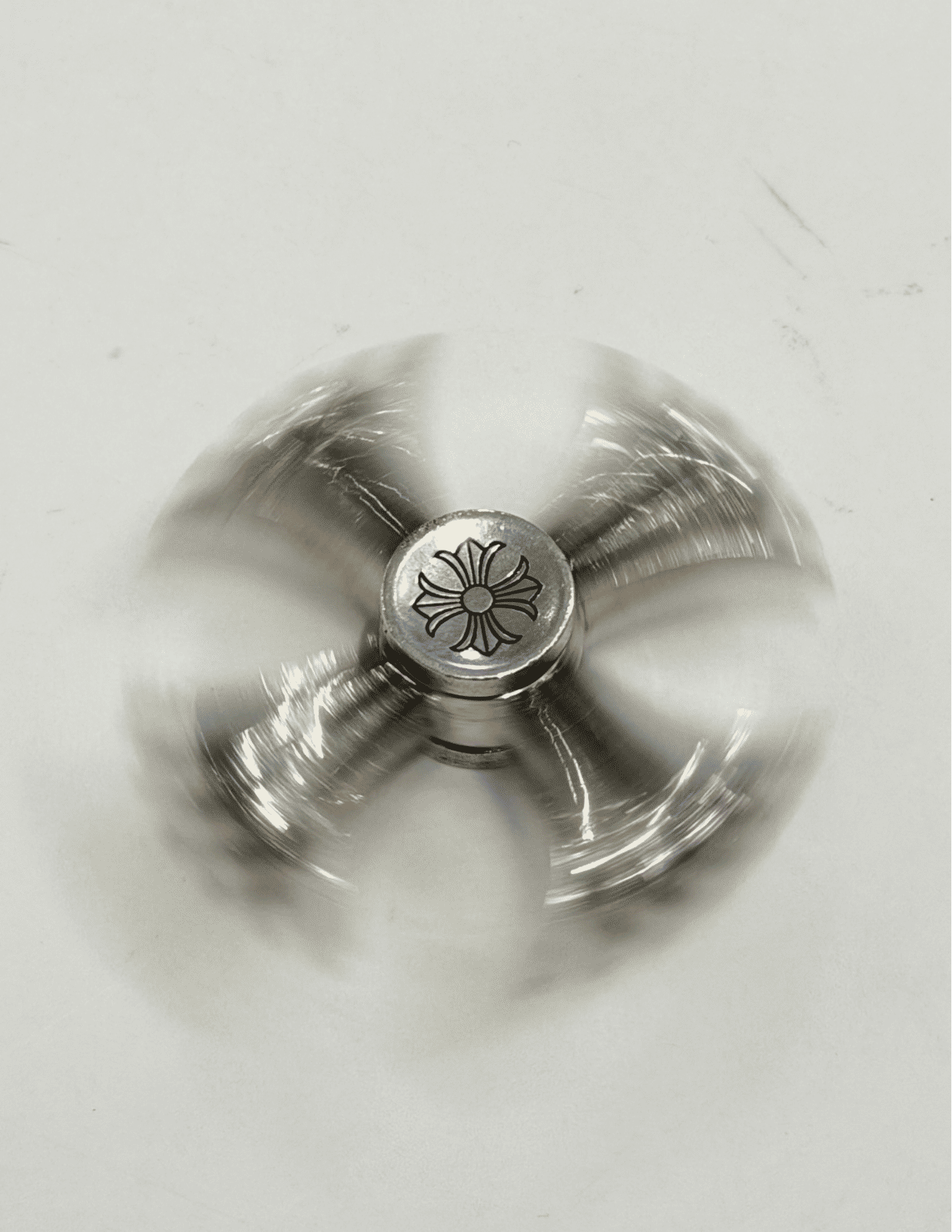 Chrome Hearts Silver Fidget Spinner - Gently Used