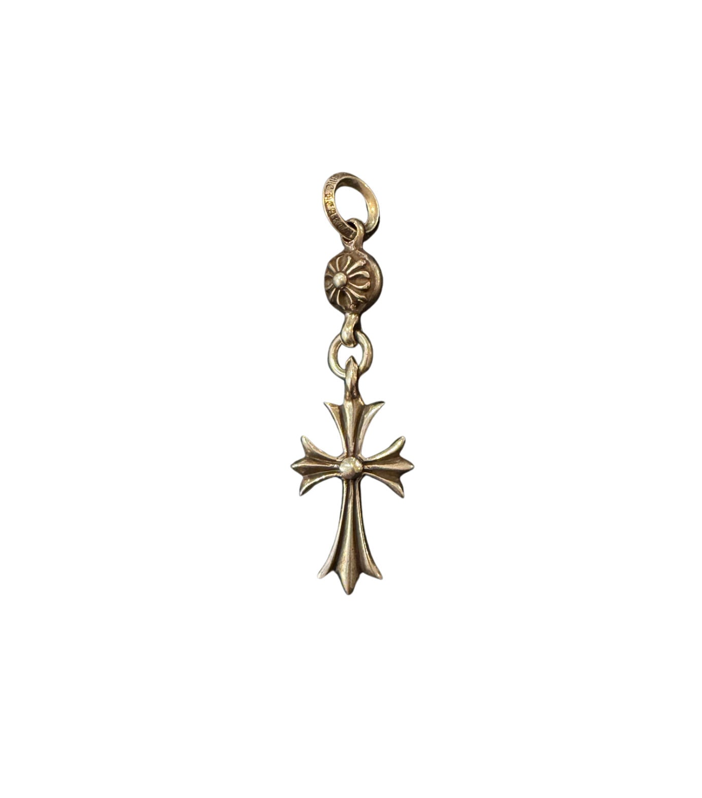 Chrome Hearts One Ball Tiny Cross Pendant - Lightly Pre-Owned