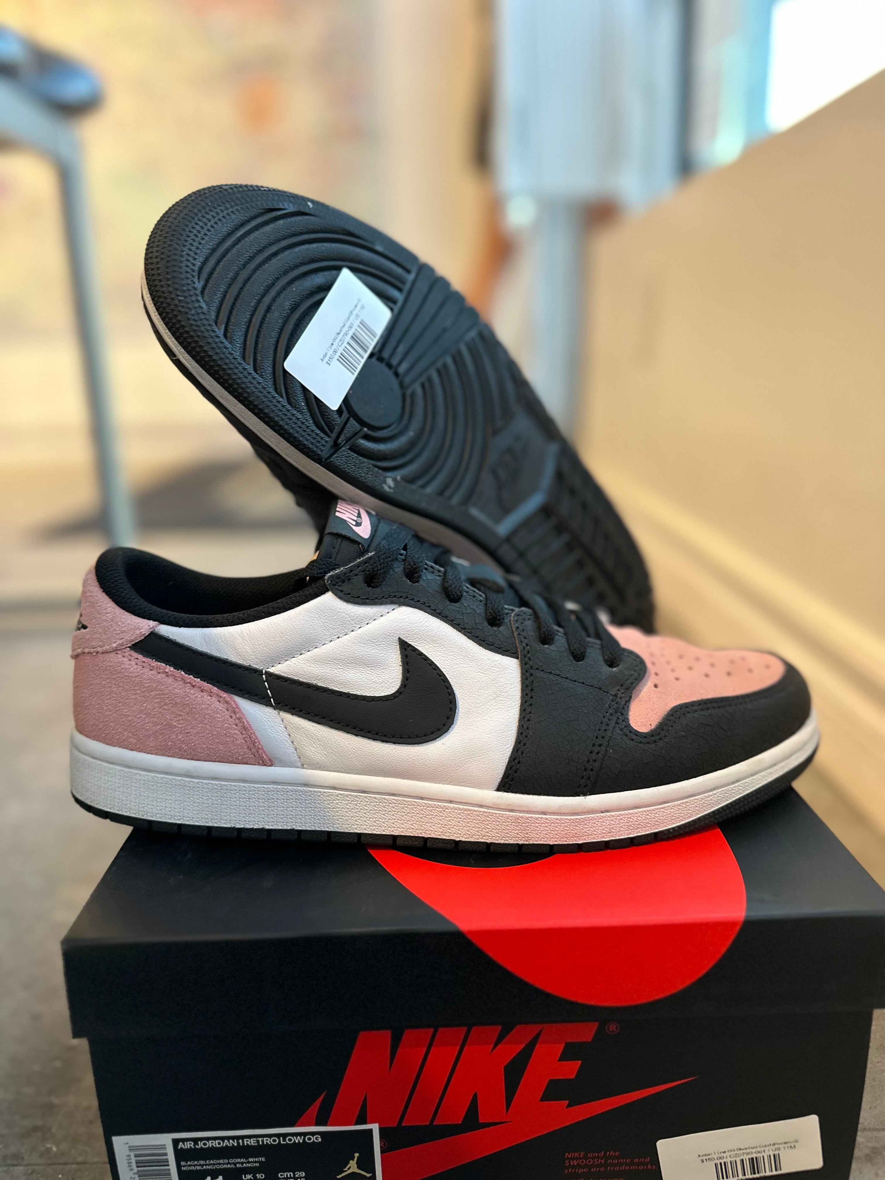 Jordan 1 Low OG Bleached Coral - Pre-Owned Size 11
