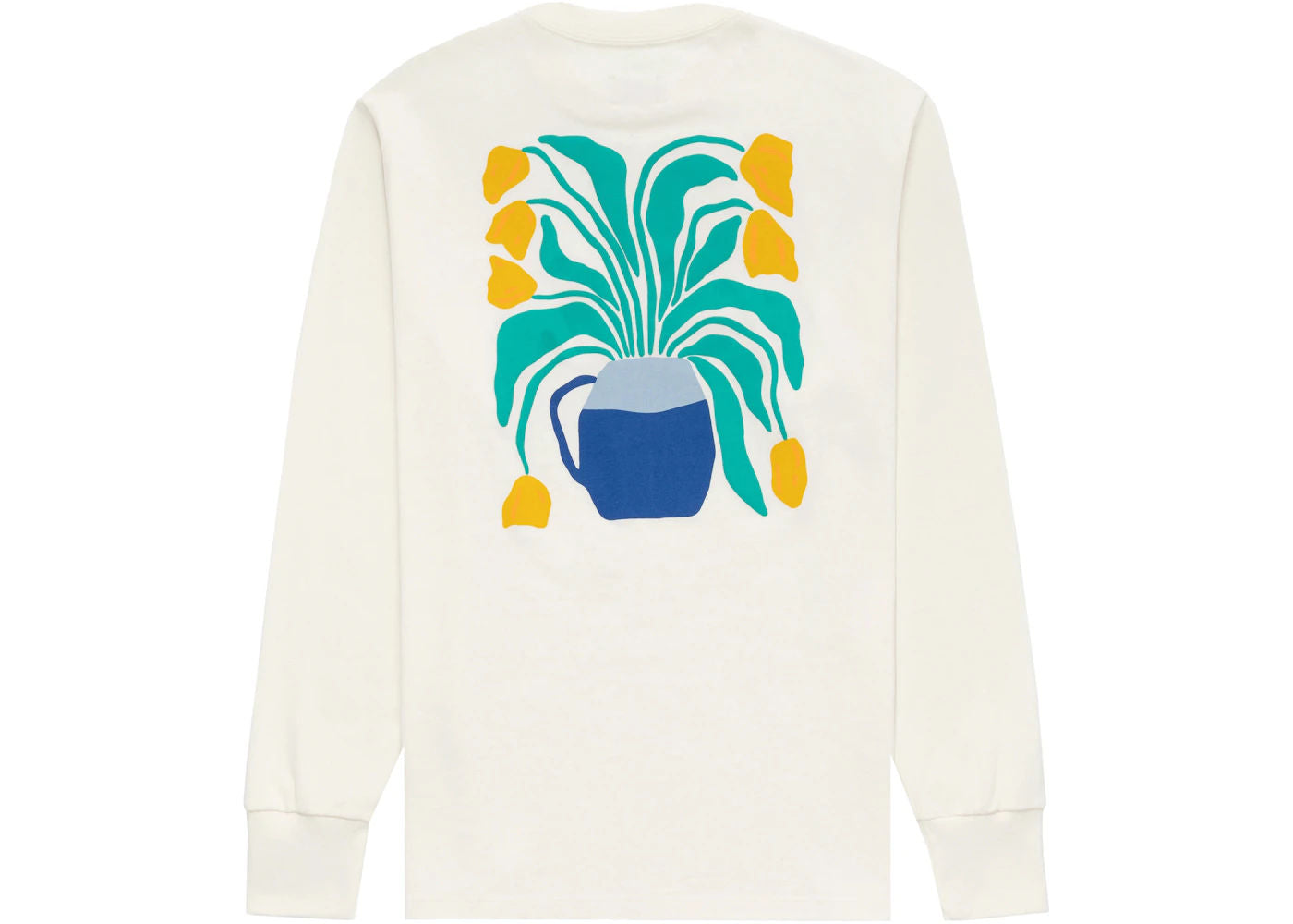 Aime Leon Dore Tulips Long-Sleeve Graphic Tee White