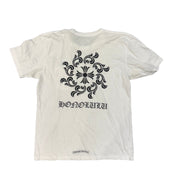 Chrome Hearts Honolulu Spiral Exclusive Horseshoe T-Shirt White - Lightly Pre-Owned Size L