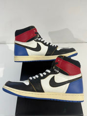 Jordan 1 Retro High OG SP Fragment x Union LA Varsity Red Sport Royal - Lightly Pre-Owned Size 8.5