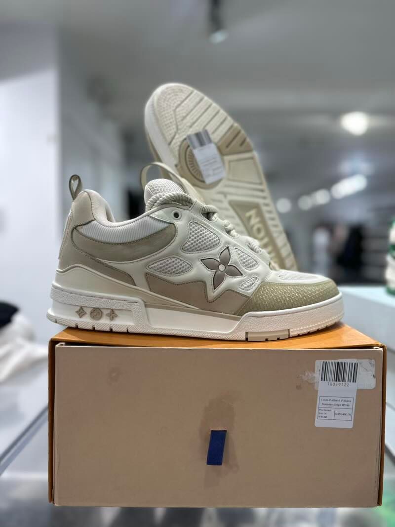 Louis Vuitton LV Skate Sneaker Beige White - Pre-Owned Size LV 9/10.5M