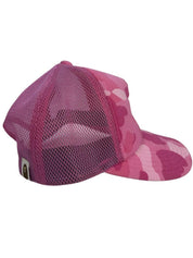 BAPE x Stussy Trucker Cap Pink - Pre Owned