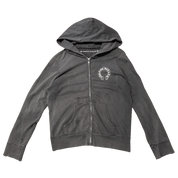 Chrome Hearts Friends and Family Exclusive Shoulder Floral Zip-Up Hoodie Grey - Lightly Pre-Owned Size S