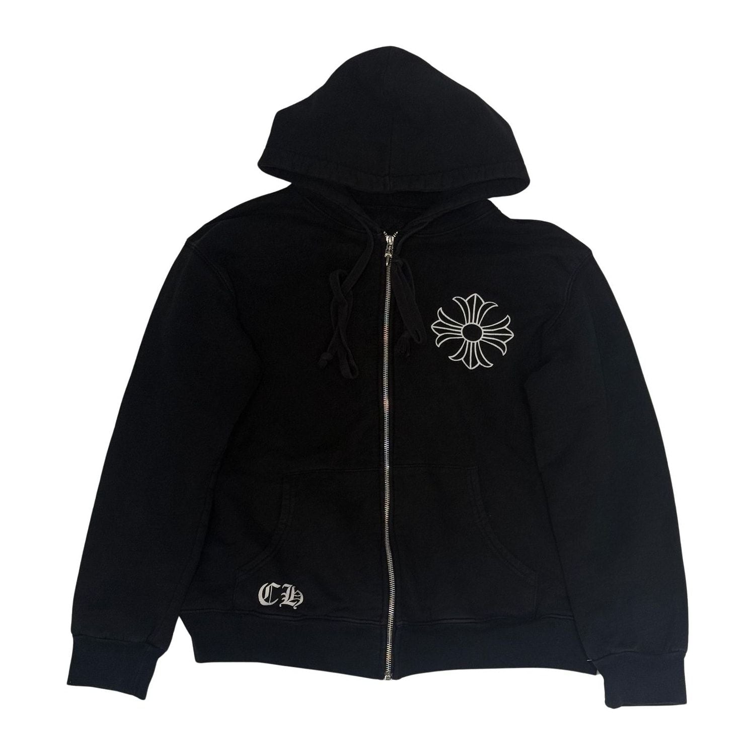 Chrome Hearts Made In Hollywood Plus Cross Thermal Zip-UP Lined Hoodie - Pre-Owned Size S