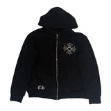 Chrome Hearts Made In Hollywood Plus Cross Thermal Zip-UP Lined Hoodie - Pre-Owned Size S