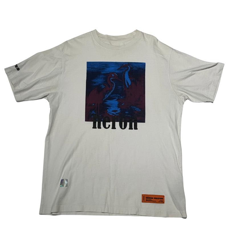 Heron Preston Heron Graphic T-Shirt White - Pre-Owned