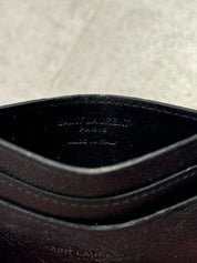 Yves Saint Laurent Card Case Black (Preowned) - Pre-Owned