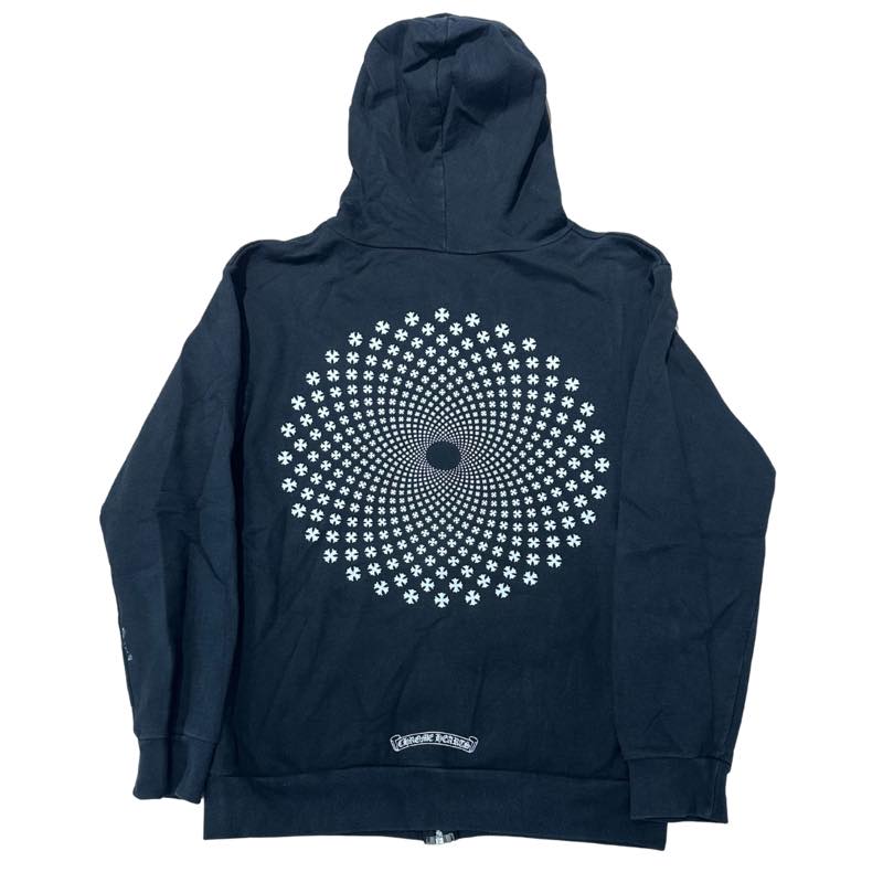 Chrome Hearts Kaleidoscope Zip-Up Hoodie Black - Pre-Owned Size M
