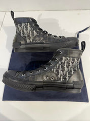 Dior B23 High Top Canvas Oblique Black - Lightly Pre-Owned Size 9