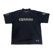 Chrome Hearts Mesh Stadium Football Jersey Black - Lightly Pre-Owned Size M