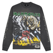 Represent x Iron Maiden Number Of Beast L/S T-Shirt Grey