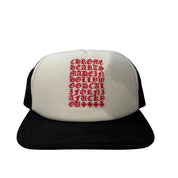Chrome Hearts Hollywood Eye Chart Trucker Hat Black - Lightly Used
