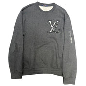 Louis Vuitton 3D Padded Embroidered Crewneck Grey - Lightly Used XL