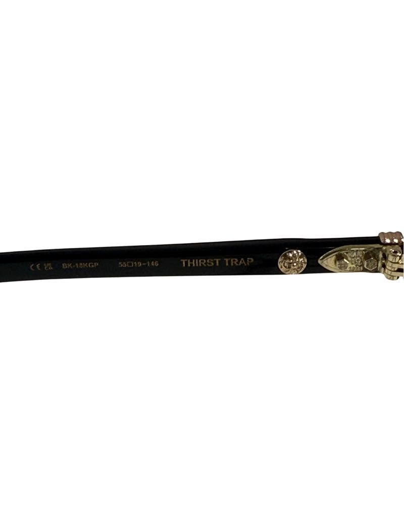 Chrome Hearts Thirst Trap Glasses Black/Gold - Lightly Used