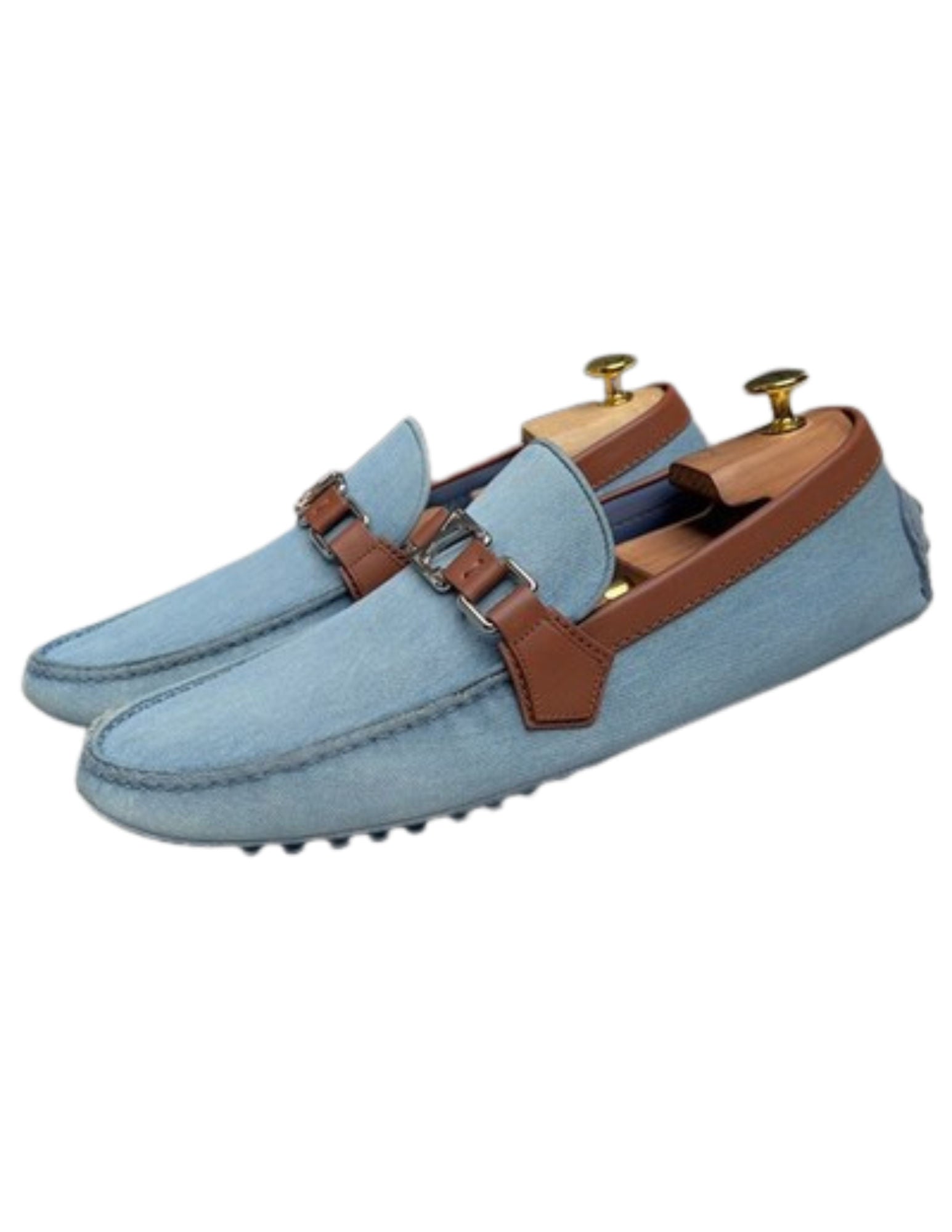 Louis Vuitton Monte Carlo Moccasin Denim - Pre-Owned Size 7.5 M