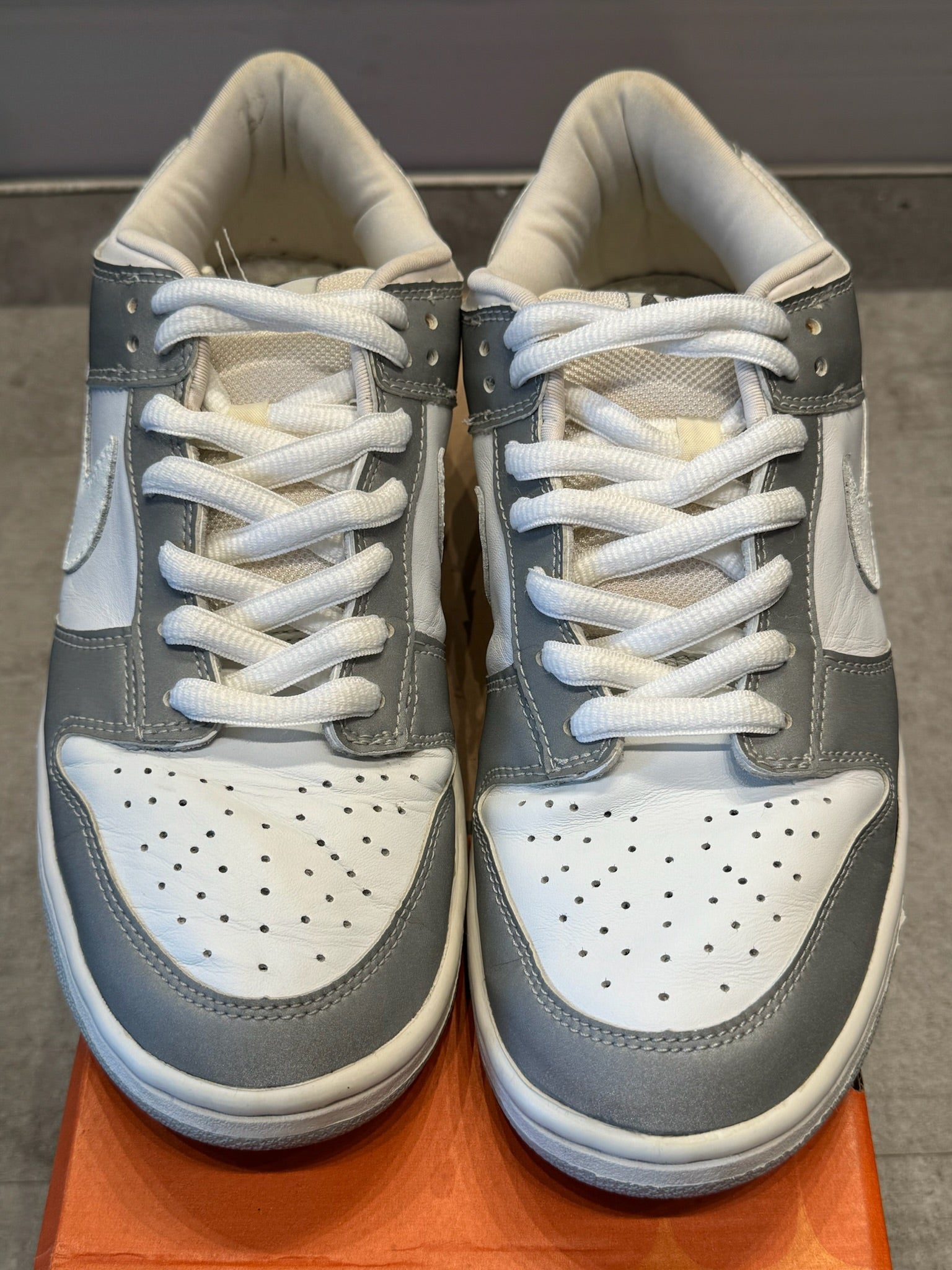 Nike Dunk Low Pro B White 3M - Pre-Owned Size 9.5