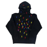 Supreme Embroidered S Hooded Sweatshirt Black - Pre-Owned Size L