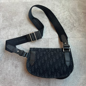 Dior Oblique Black Mini Saddle Bag (Lightly Used)