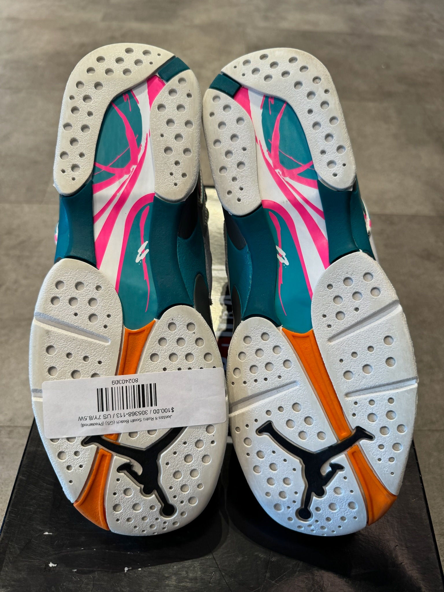 Jordan 8 Retro South Beach (GS) - Pre-Owned Size 7Y