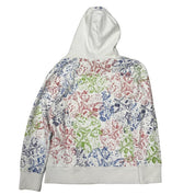 Chrome Hearts All Over Logo Zip-Up Hoodie White/Multicolour - Gently Pre-Owned Size M