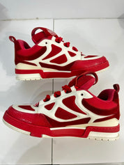 Louis Vuitton LV Skate Sneaker Red White - Pre-Owned Size 11 (No original box)