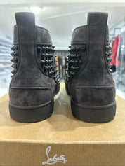 Christian Louboutin Louis Flat Veau Velour High-Top Brown - Pre-Owned Size 9