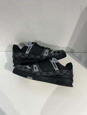 Louis Vuitton LV Trainer Black Damier Denim - Pre-Owned Size 11 (No original box)