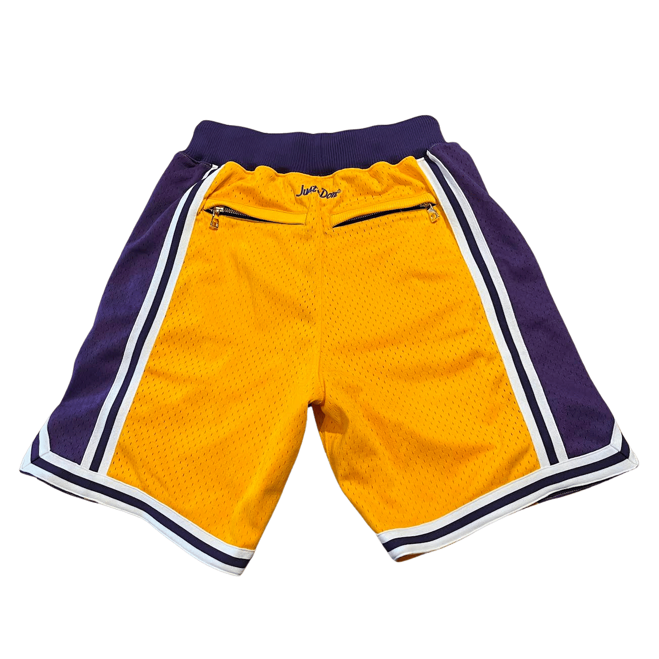 Mitchell & Ness Gold Los Angeles Lakers Authentic NBA x Just Don Mesh Shorts