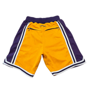 Mitchell & Ness Gold Los Angeles Lakers Authentic NBA x Just Don Mesh Shorts