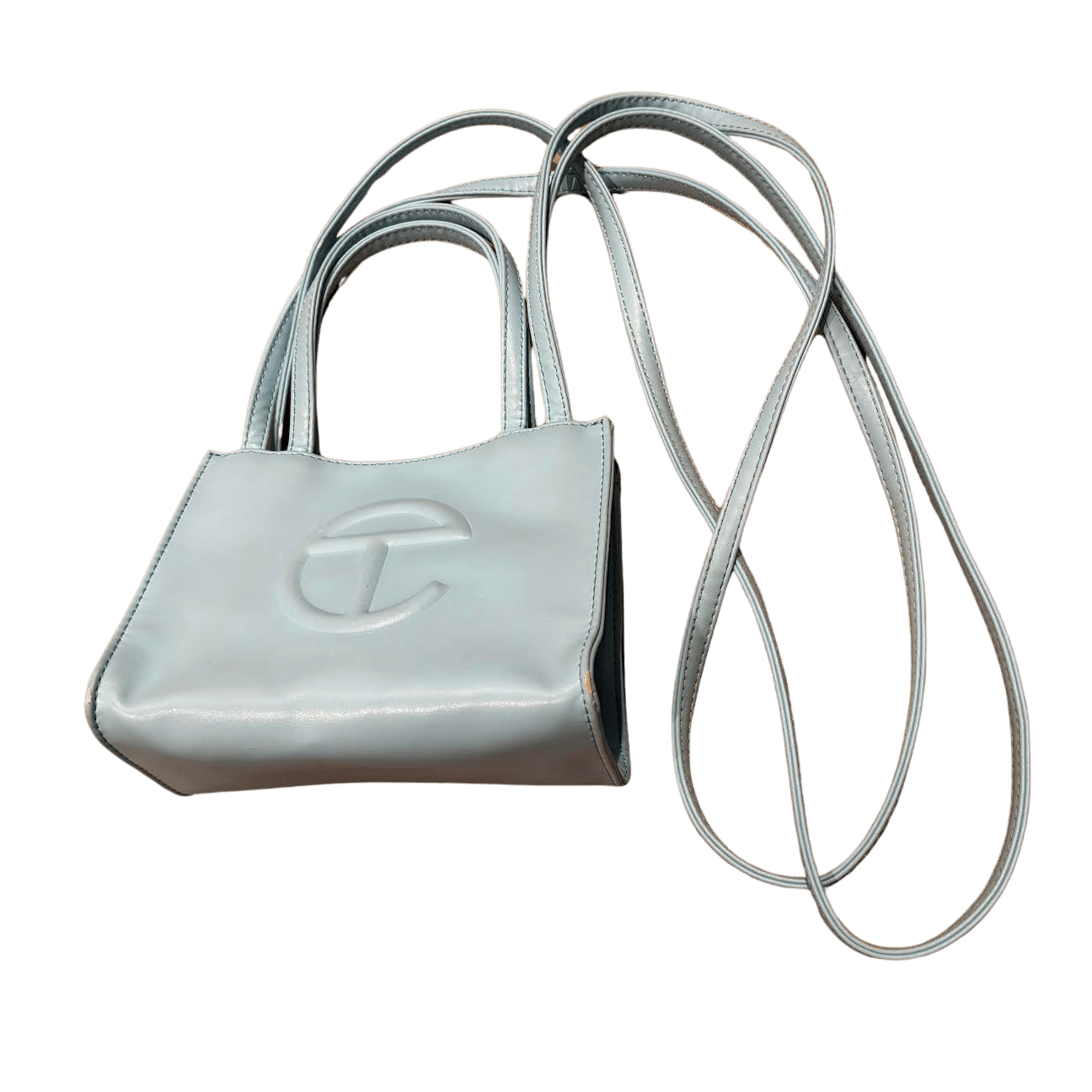 Telfar Shopping Bag Small Pool Blue (Preowned) - Pre-Owned