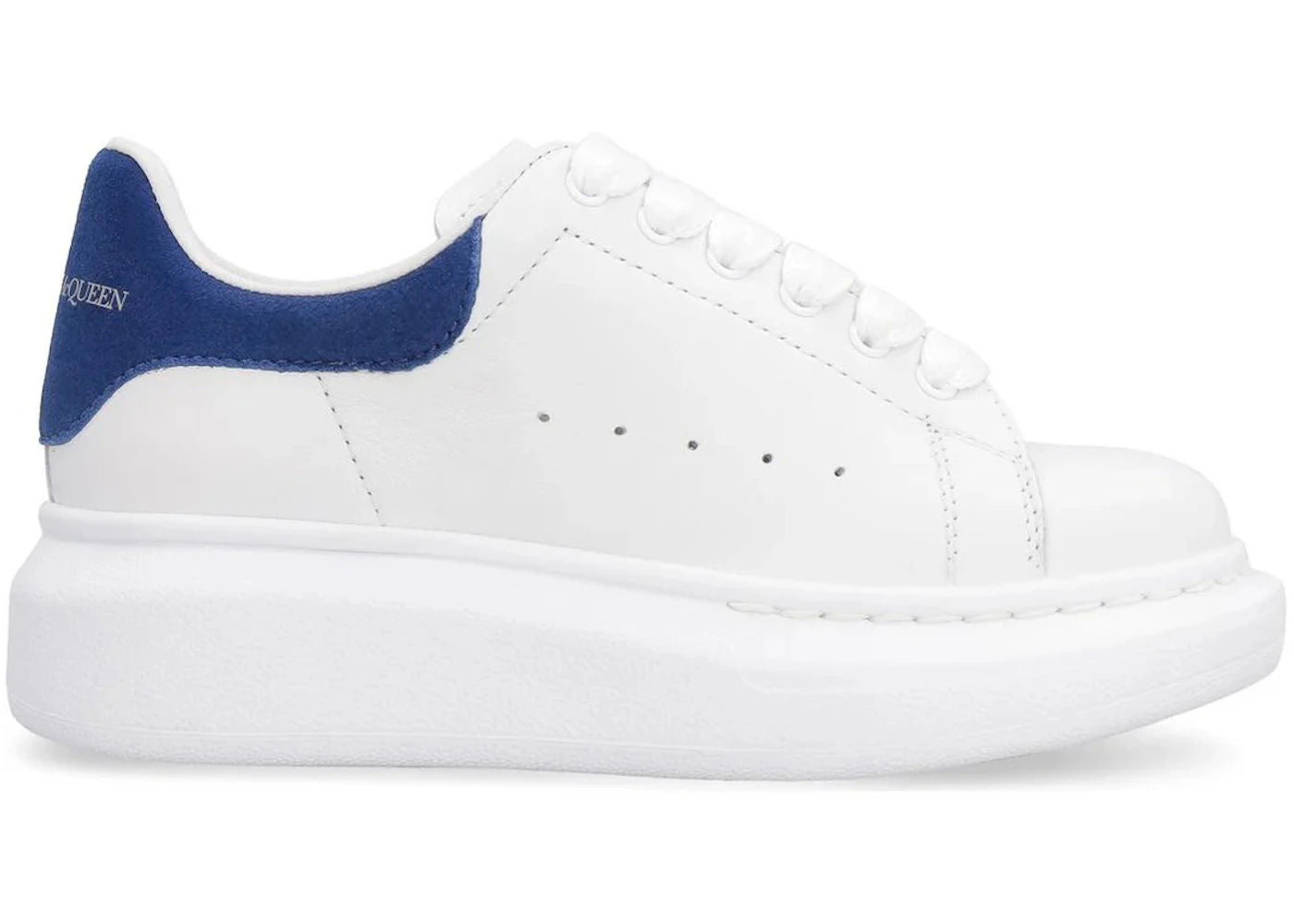 Alexander McQueen Oversized Sneaker White Paris Blue - Gently Pre-Owned Size 10