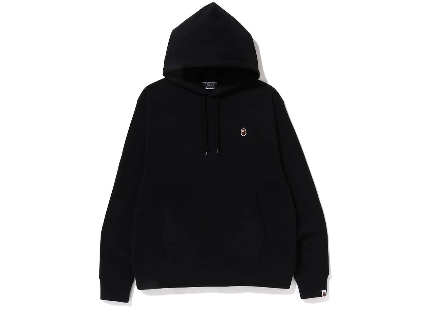 BAPE Ape Head One Point Relaxed Fit Pullover Hoodie (SS23) Black
